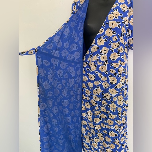 Ann Taylor Women’s Floral V Neck Maxi Wrap Dress Size 0 - Picture 8 of 14